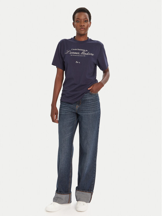 HUGO HUGO Marškinėliai Vintage 50545551 Tamsiai mėlyna Relaxed Fit