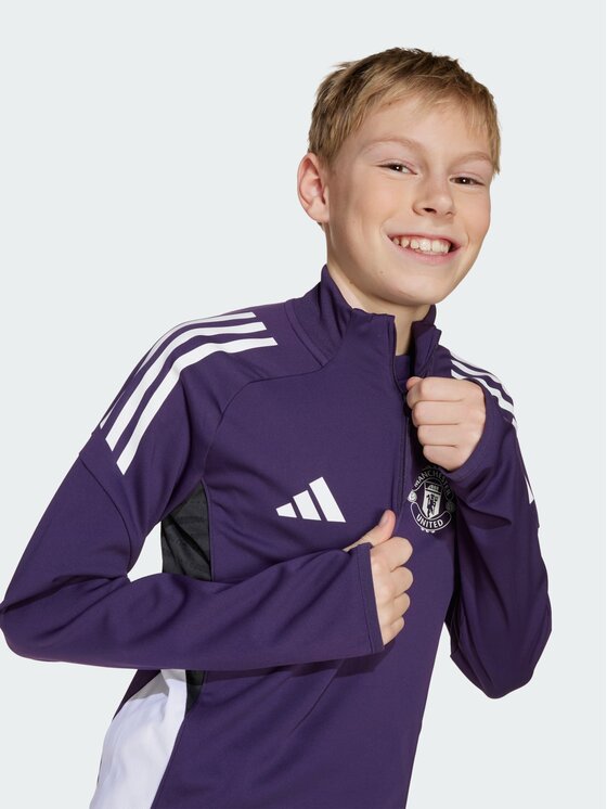 adidas adidas Bluza techniczna 152019 Fioletowy Slim Fit