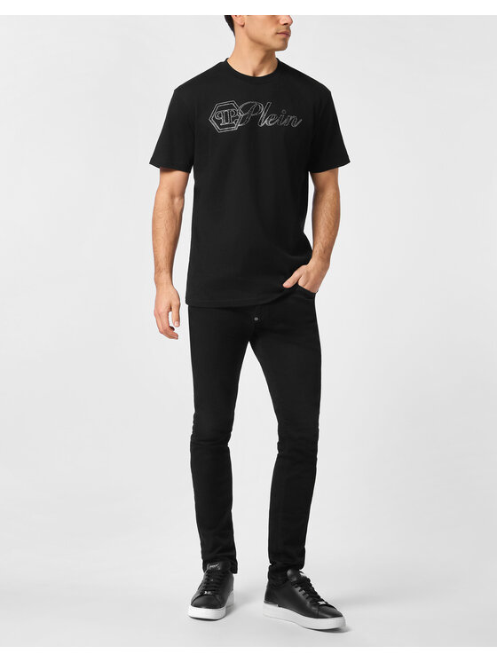 PHILIPP PLEIN PHILIPP PLEIN T-Shirt 27097 Czarny Regular Fit