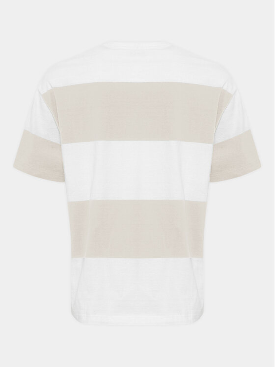 Solid Solid T-Shirt Ijam 21108144 Μπεζ Regular Fit