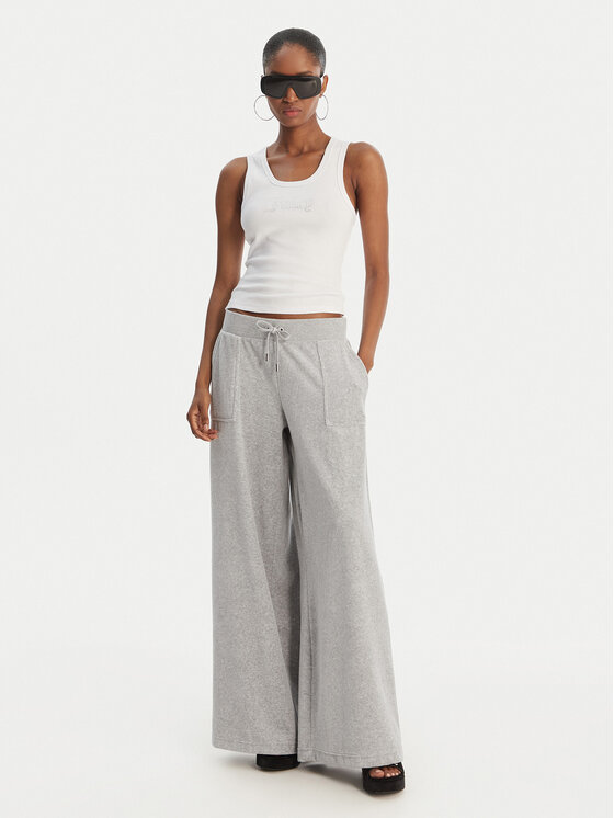 Juicy Couture Juicy Couture Teplákové nohavice Yuka JCBBJ225803 Sivá Wide Leg