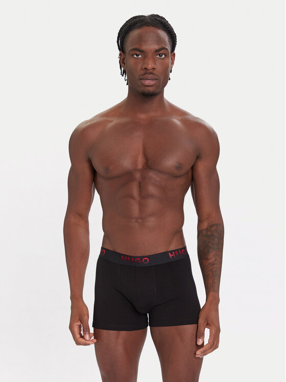 HUGO HUGO Set di 3 boxer 50549172 Nero