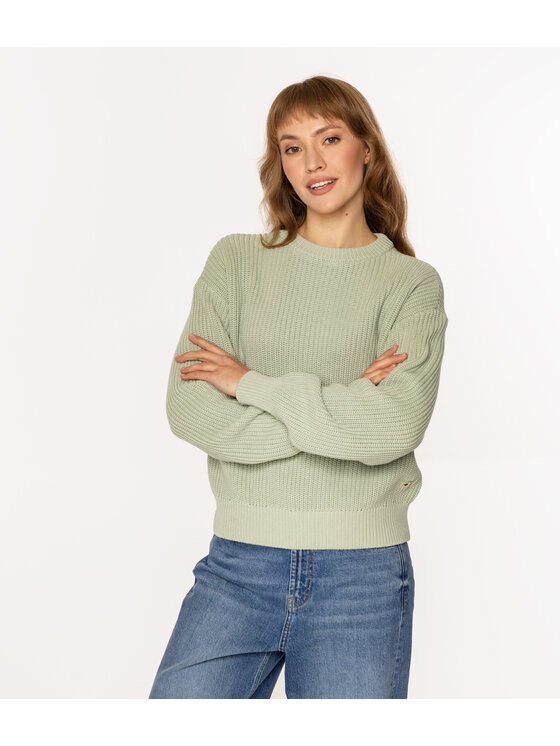 Lee Cooper Lee Cooper Sweter YANA Fioletowy Regular Fit