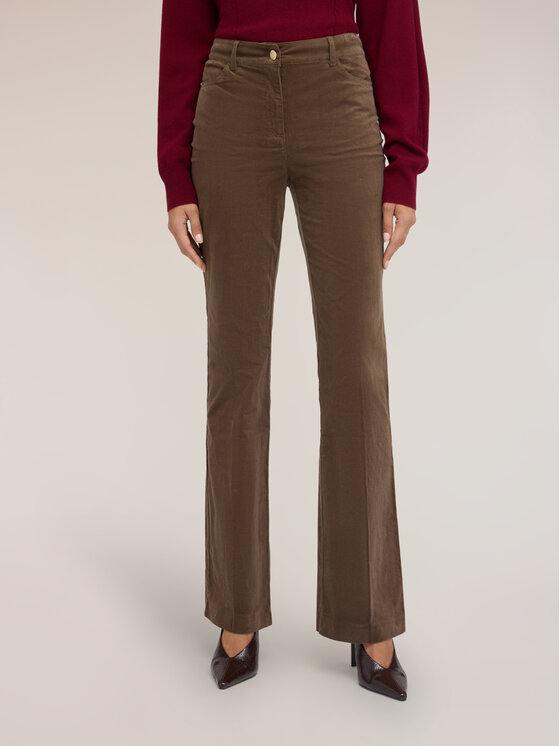 Motivi Motivi Pantaloni di tessuto P06YQ004944N022 Marrone Flare Fit