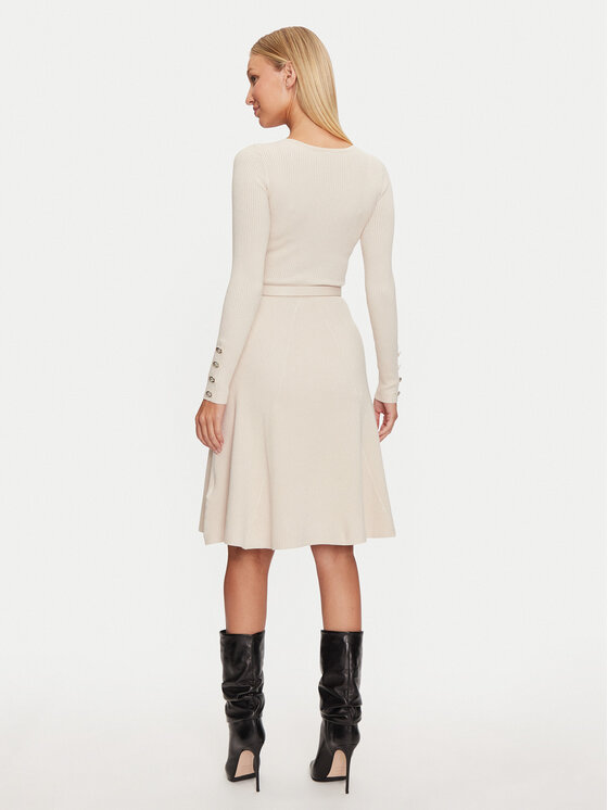 Marciano Guess Marciano Guess Strickkleid Luna 4BGK00 5613Z Écru Regular Fit