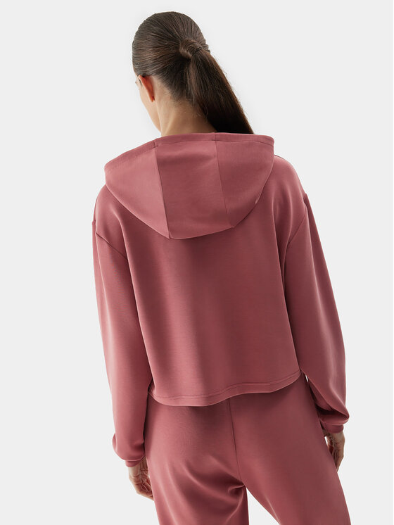 4F 4F Felpa 4FAW23TSWSF702 Rosso Regular Fit
