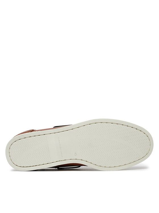 Tommy Hilfiger Tommy Hilfiger Félcipő Th Boat Shoe Core Lth FM0FM05569 Barna
