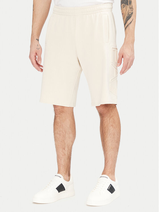 EA7 Emporio Armani EA7 Emporio Armani Pantaloni scurți sport 7M000153 AF10432 U1079 Écru Regular Fit