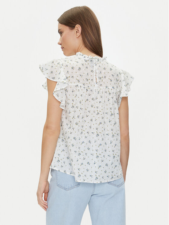 Vero Moda Vero Moda Blúz Trine 10301205 Fehér Standard Fit