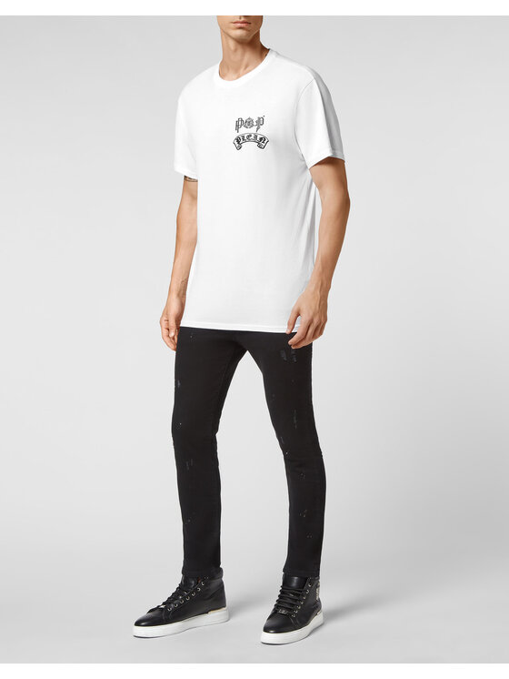 PHILIPP PLEIN PHILIPP PLEIN T-shirt 8179 Bianco Regular Fit