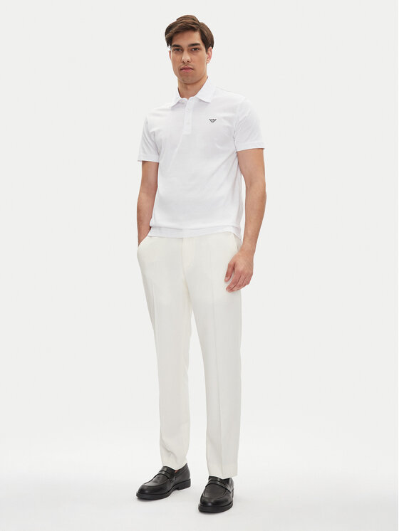 Emporio Armani Emporio Armani Polo majica EM000571 AF12331 U0002 Bela Regular Fit