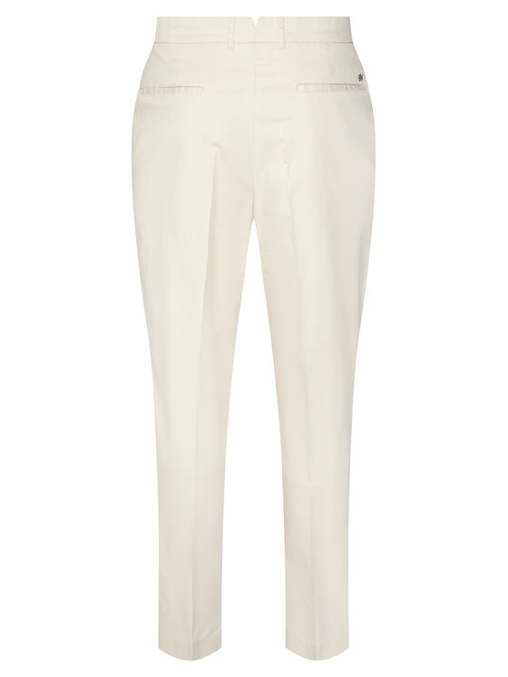 BOSS BOSS Текстилни панталони C-Perin 50555842 Бял Regular Fit