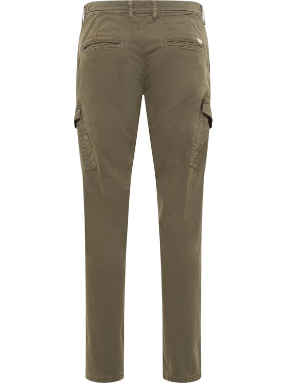 Mustang Mustang Pantaloni di tessuto Style Daytona Cargo Verde Slim Fit