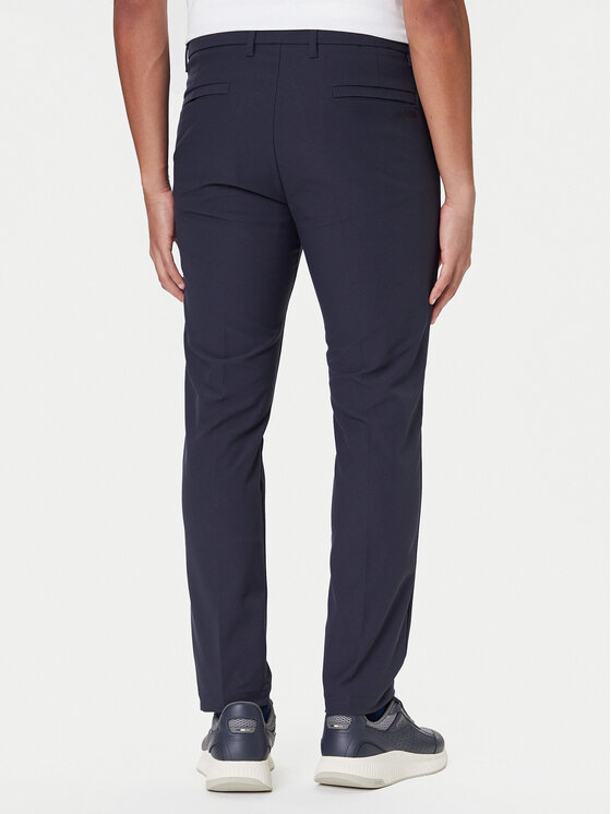 BOSS BOSS Hlače iz tkanine T_Commuter 50544245 Mornarsko modra Slim Fit