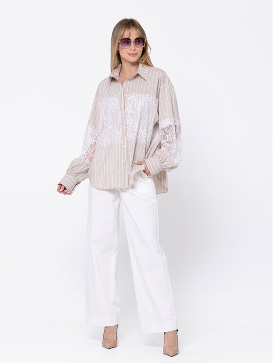 LIDIA KALITA LIDIA KALITA Koszula Dorothy Biały Loose Fit
