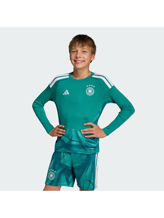 adidas adidas Koszulka techniczna Germany 26 Home Goalkeeper Kids Zielony Regular Fit