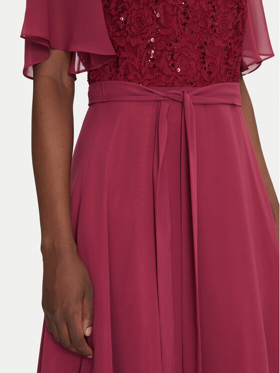 Swing Swing Sukienka koktajlowa 5AI02500 Bordowy Regular Fit