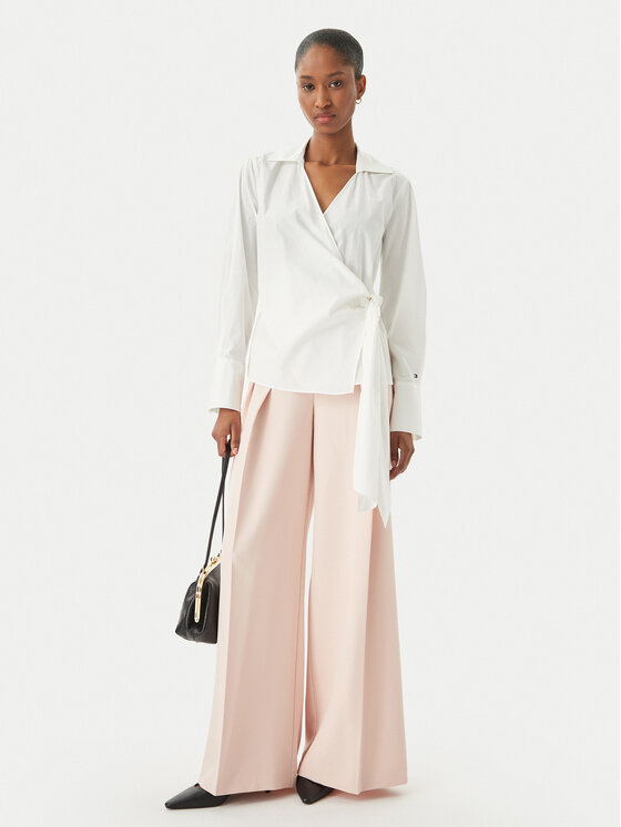 Tommy Hilfiger Tommy Hilfiger Πουκάμισο WW0WW49650 Λευκό Slim Fit