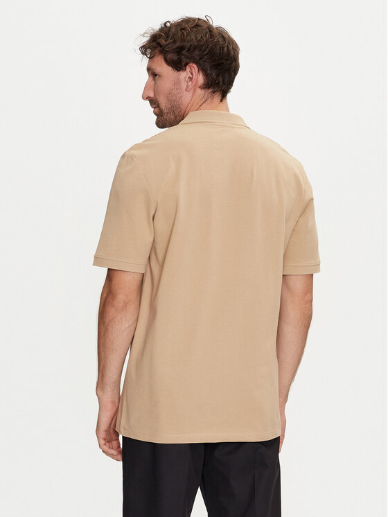 Jack&Jones Jack&Jones Тениска с яка и копчета Jprblaalfie 12259678 Кафяв Regular Fit