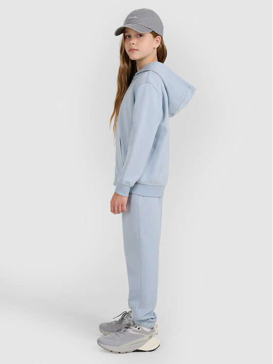 4F 4F Spodnie dresowe BASIC+ Niebieski jasny Regular Fit