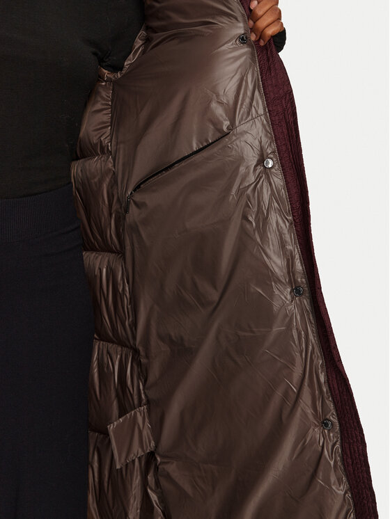 Hetregó Hetregó Пухено яке Karen 8N605 Бордо Regular Fit