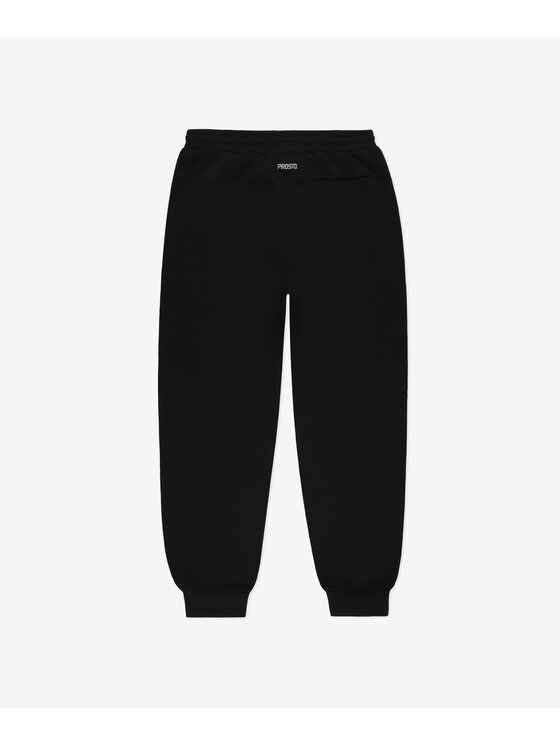 PROSTO. PROSTO. Spodnie dresowe Log Czarny Regular Fit