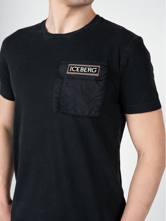 Iceberg Iceberg T-Shirt F0296317 Μαύρο Regular Fit