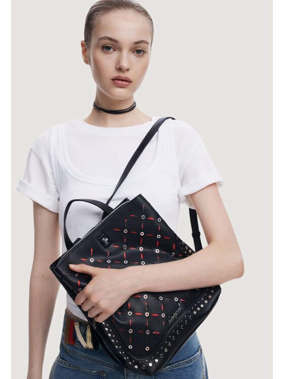 Desigual Desigual Σακίδιο BACK_YANKEE METAL PATCH S Μαύρο