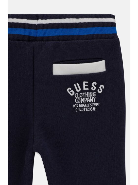 Guess Kids Guess Kids Kalhoty z materiálu 184855 Modrá Regular Fit
