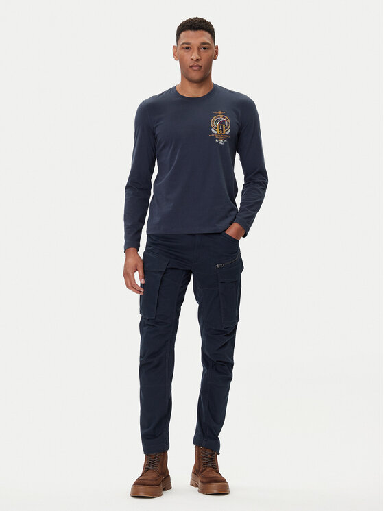 Aeronautica Militare Aeronautica Militare Longsleeve 252TS2467UJ00703 Blu scuro Regular Fit