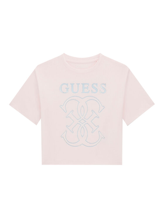 Guess Guess T-Shirt J6RI22 K8HM4 Růžová Regular Fit
