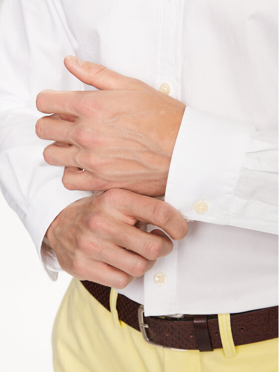 Polo Ralph Lauren Polo Ralph Lauren Marškiniai 710906936003 Balta Slim Fit