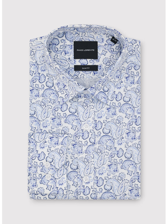 Pako Lorente Pako Lorente Koszula P26WF-1X-012 Biały Slim Fit