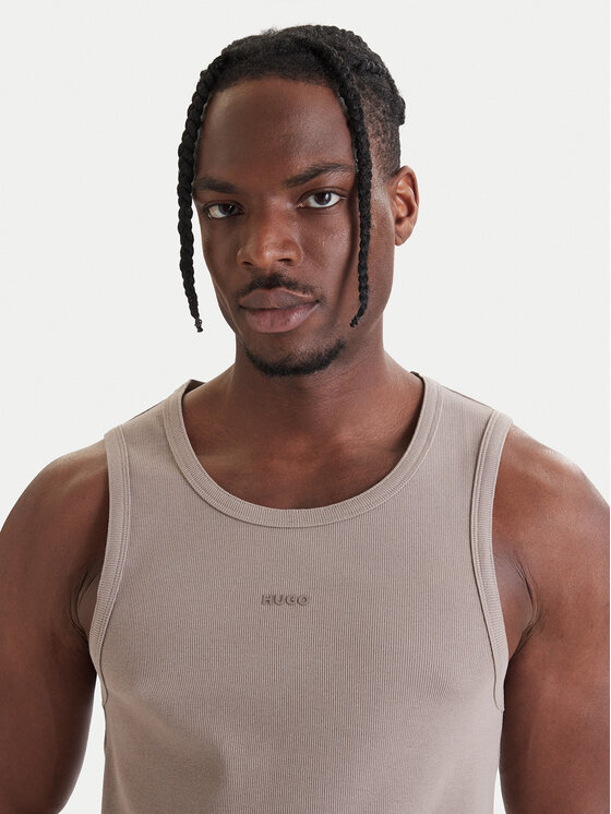 HUGO HUGO Tank top Dapota 50563744 Smeđa Slim Fit