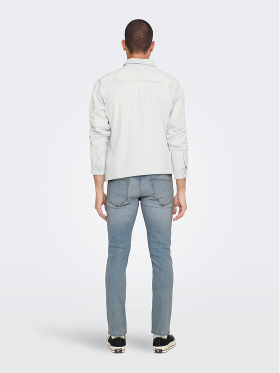 Only & Sons Only & Sons Traperice Loom 22024924 Plava Slim Fit