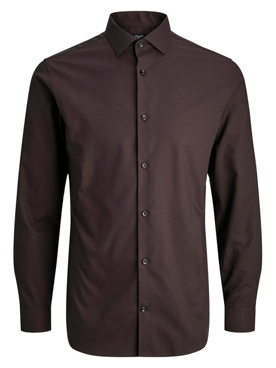 Jack & Jones Jack & Jones Košeľa Parker 12227385 Bordová Slim Fit