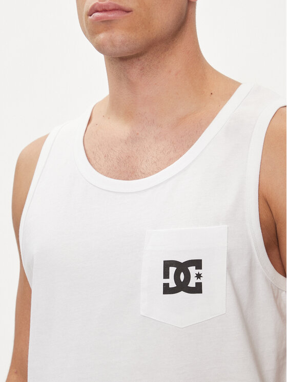 DC Shoes DC Shoes Tank top Star Pocket Tt ADYZT05378 Biały Regular Fit