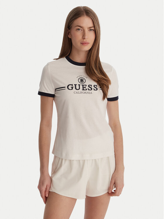 Guess Guess T-särk V6GI08 K2975 Valge Regular Fit