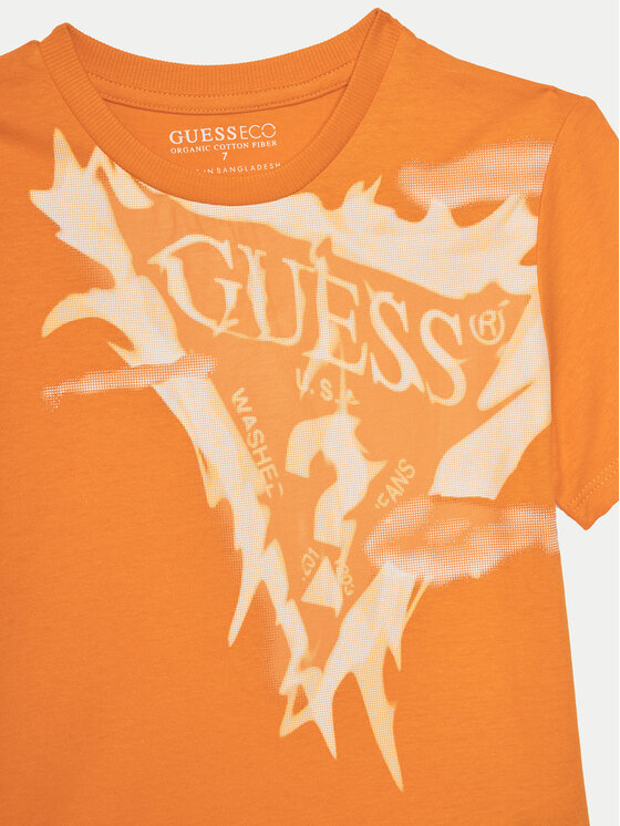 Guess Guess T-särk L5GI20 K8HM4 Oranž Regular Fit