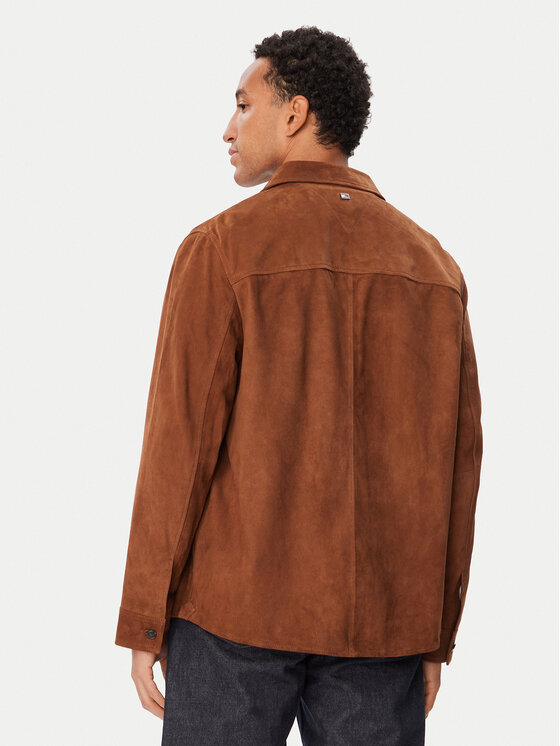 Tommy Hilfiger Tommy Hilfiger Nahkjope MW0MW44839 Pruun Oversize