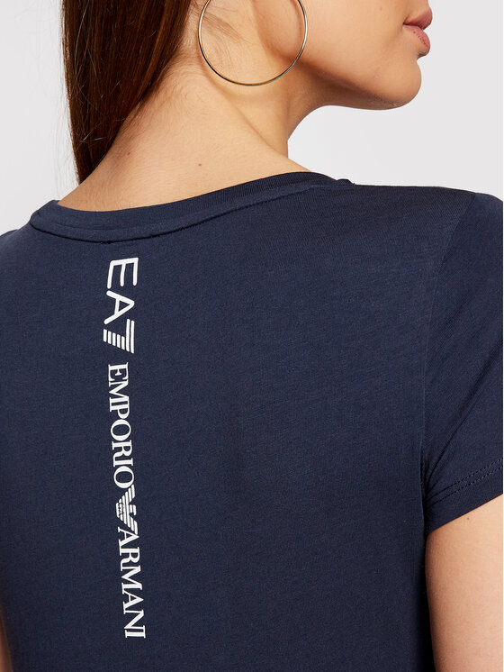 T-shirt 8NTT63 TJ12Z 1554 Blu scuro Slim Fit