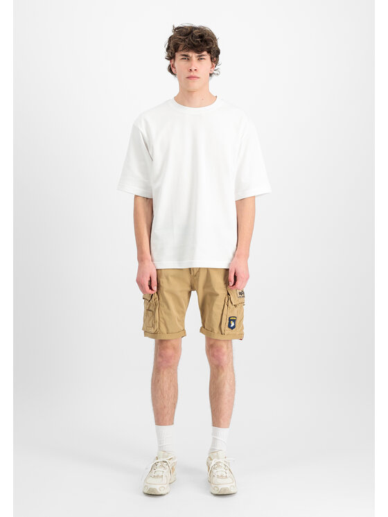 Alpha Industries Alpha Industries Bavlnené šortky AI.186209-14 Béžová Slim Fit