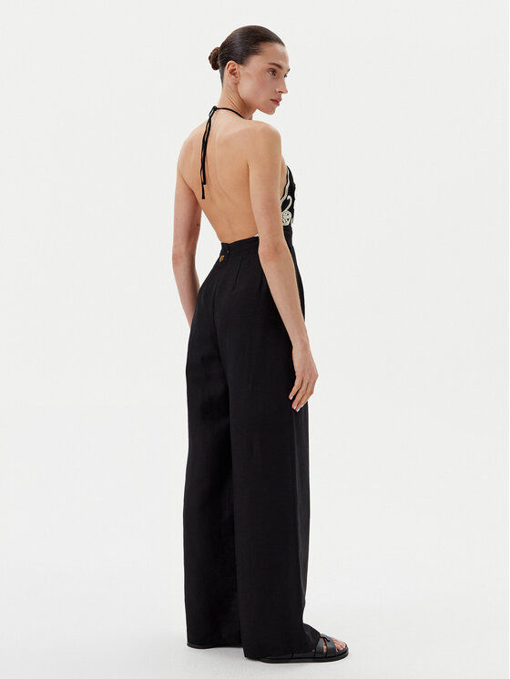 TWINSET TWINSET Salopetă 251LB2FAA Negru Regular Fit
