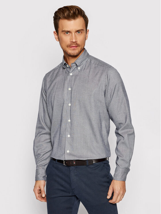 Eton Eton Сорочка 100002543 Cиній Contemporary Fit