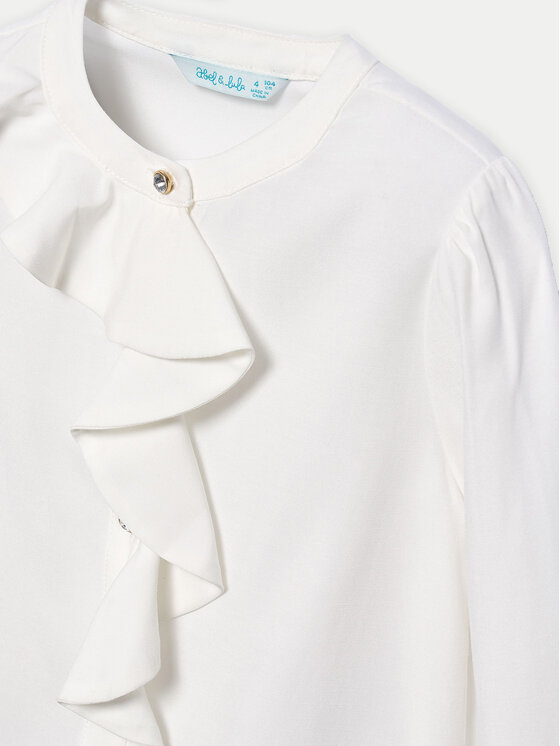 Abel & Lula Abel & Lula Blusa 5679 Bianco Regular Fit