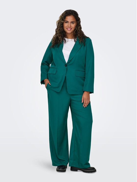 ONLY Carmakoma ONLY Carmakoma Bleizers New Frey 15306759 Zaļš Regular Fit