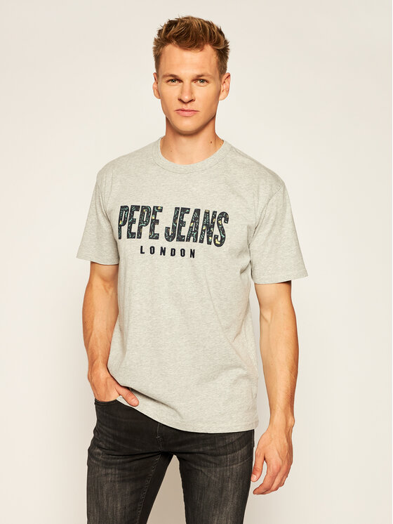 Pepe Jeans Pepe Jeans Футболка Salvador PM507273 Сірий Relaxed Fit