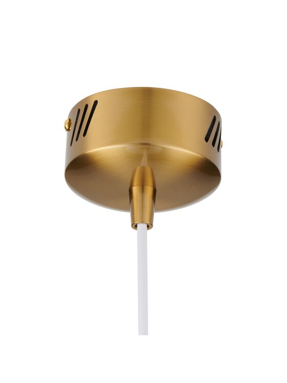 MIAhome MIAhome Lampa wisząca szklana BONI biała 35 cm Biały