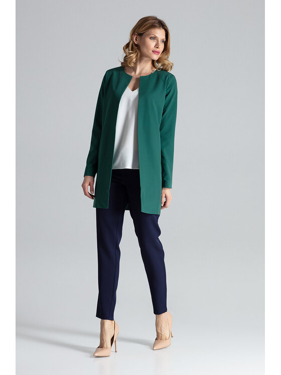 FIGL FIGL Kabát M551 Zelená Regular Fit