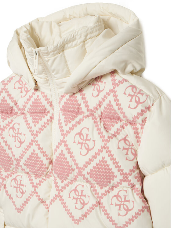 Guess Guess Μπουφάν χειμωνιάτικο J6BL27 W4830 Κρεμ Regular Fit